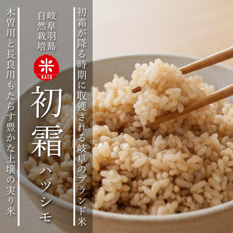 酵素玄米と自然食の店 たまな商店 岐阜県産 ハツシモ 加藤ライスの農薬
