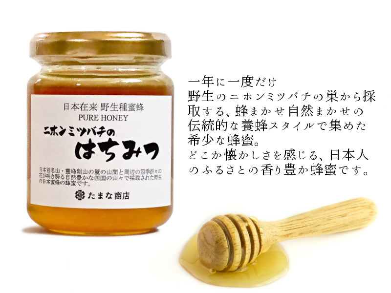 日本在来 野生種蜜蜂　ニホンミツバチのはちみつ