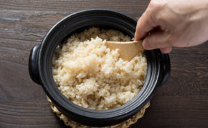 ソフトな炊き上がりの那智のめぐみの発芽玄米