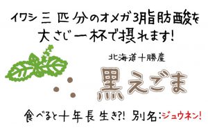 黒えごま別名ジュウネン