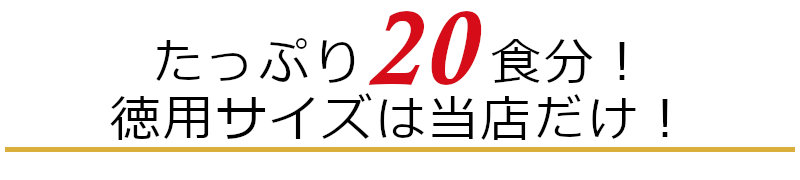 たっぷり20食分